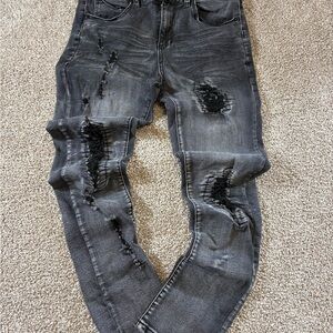 Aime Leon Dore Distressed Black Jeans